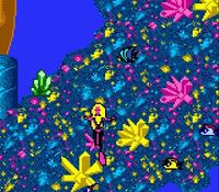 une photo d'Ã©cran de Barbie - Chasse au Tresor Sous-Marine sur Nintendo Game Boy Color